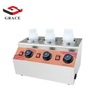 Commercial Restaurant  Use Food Kiosk Use Snack Machines Stainless Steel Triple  Chocolate Warmer Sauce Warmer